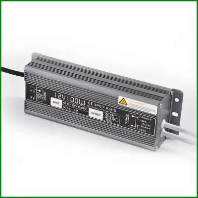 Fuente de alimentación LED resistente al agua IP67 12V 30W 60W 100W 150W 200W 300W